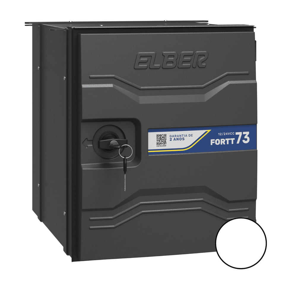 Geladeira Caminhão 73L 12v 24v Elber Externa Branca