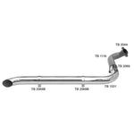 Escapamento Cromado Mercedes Atego 2012-2020 Euro 5 Direito