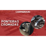 Ponteira Cromada Curva Longa Oblonga 4" Escapamento Caminhão