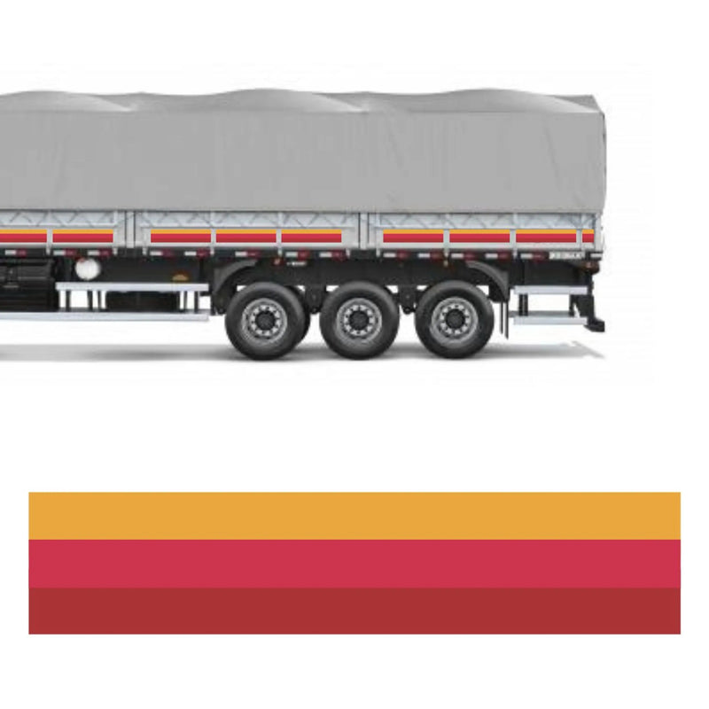 Faixa Adesiva Carreta Mercedes-Benz 1525 - 27 Peças