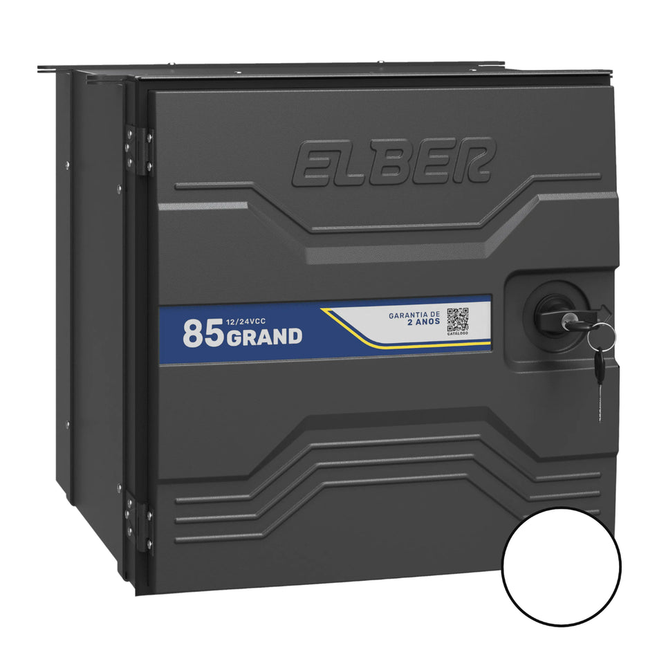 Geladeira Caminhão 85L Externa Elber 12v 24v Branco