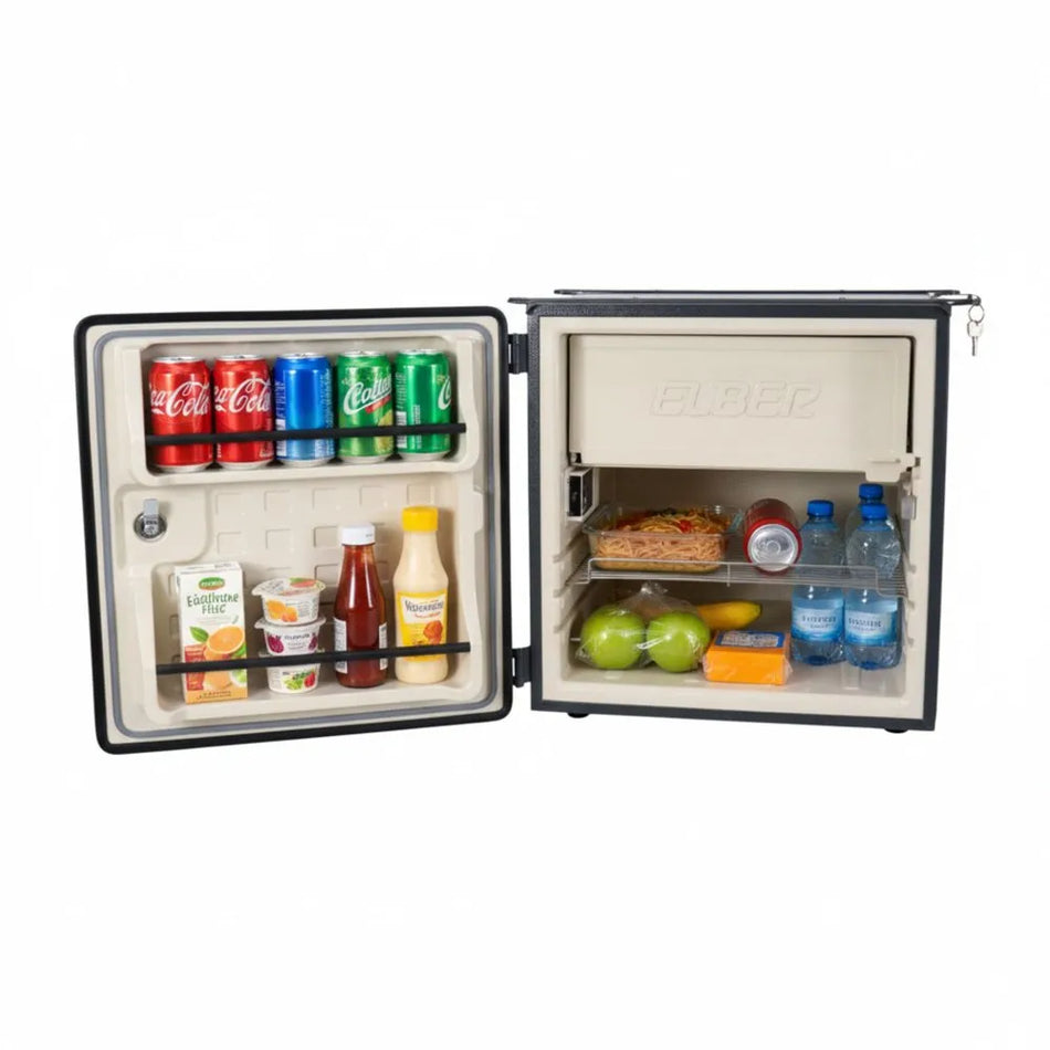 Geladeira Caminhão Externa 85L Elber 12v 24v Bege