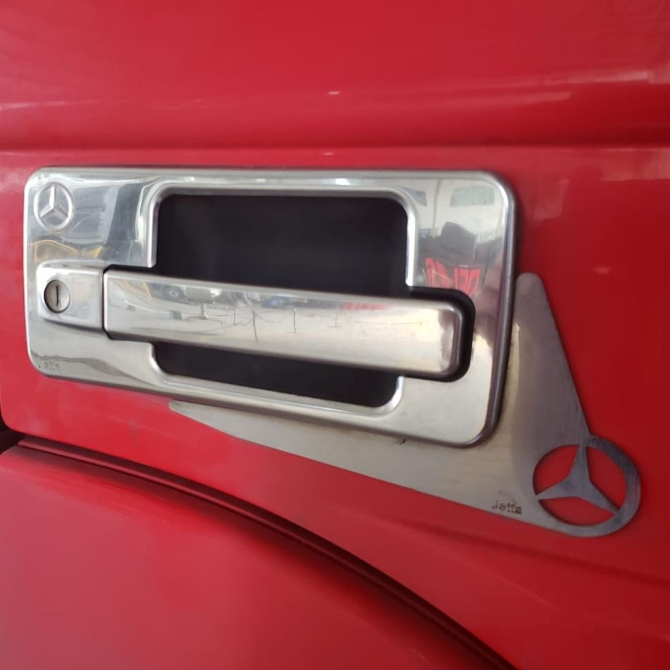 Capa Fechadura Porta Mercedes New Actros Axor Atego Cromada