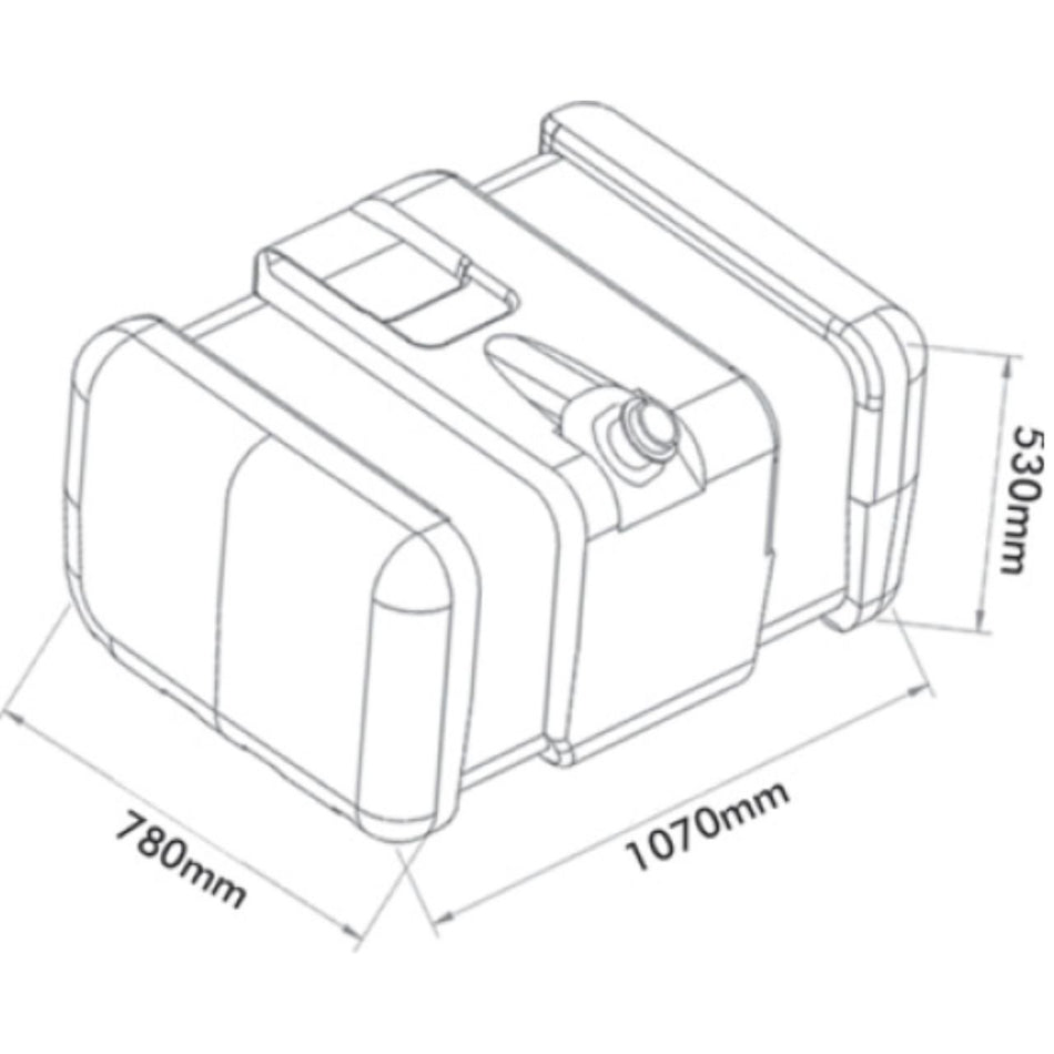 Kit Tanque Combustível Plástico Scania Cabine T R 300L