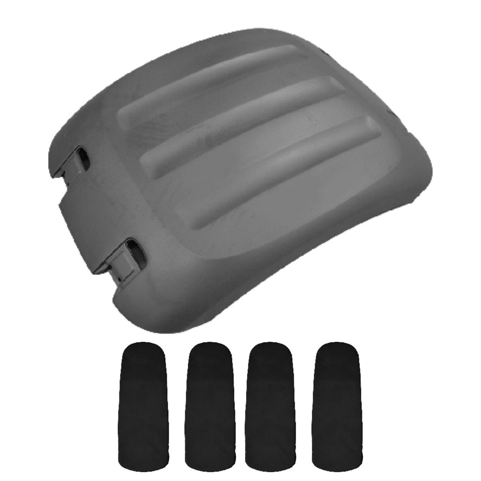 Centro Paralama DAF XF CF + 4 Presilhas Borracha