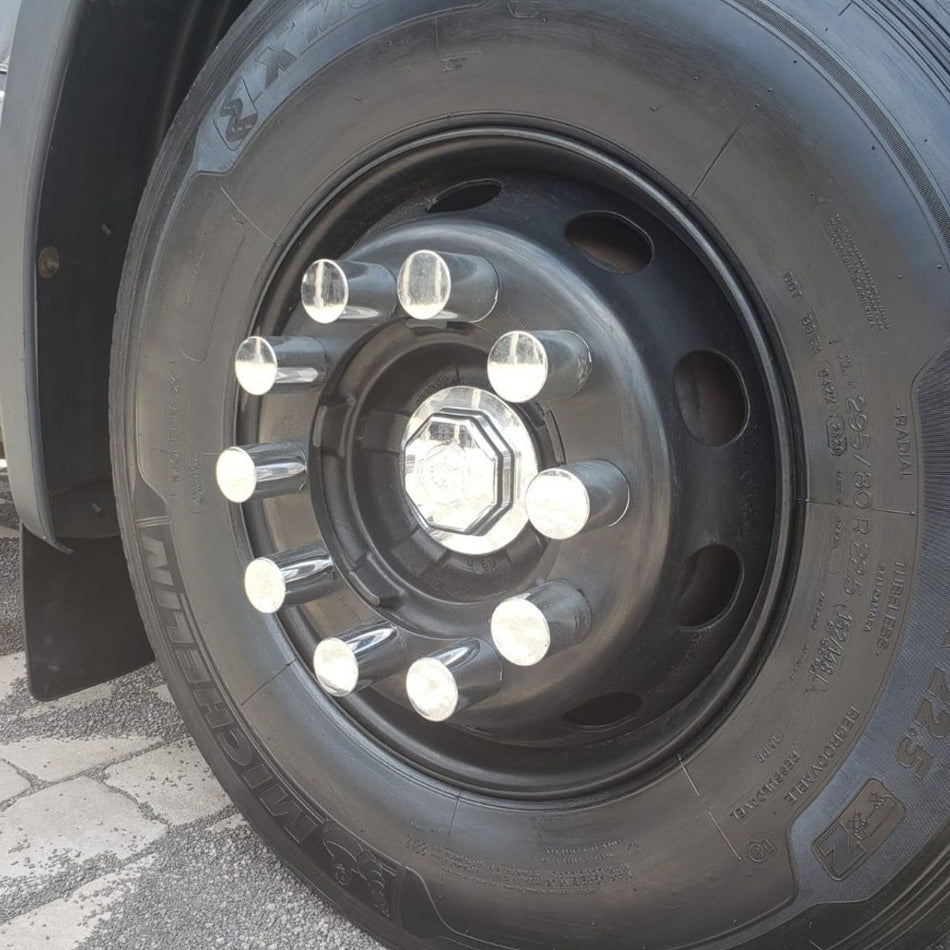 Tampa Cubo Dianteiro Scania Série 5 Cromada ABS