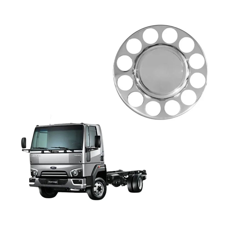 Tampa Cubo Tração Ford Cargo 3/4 Cromada ABS