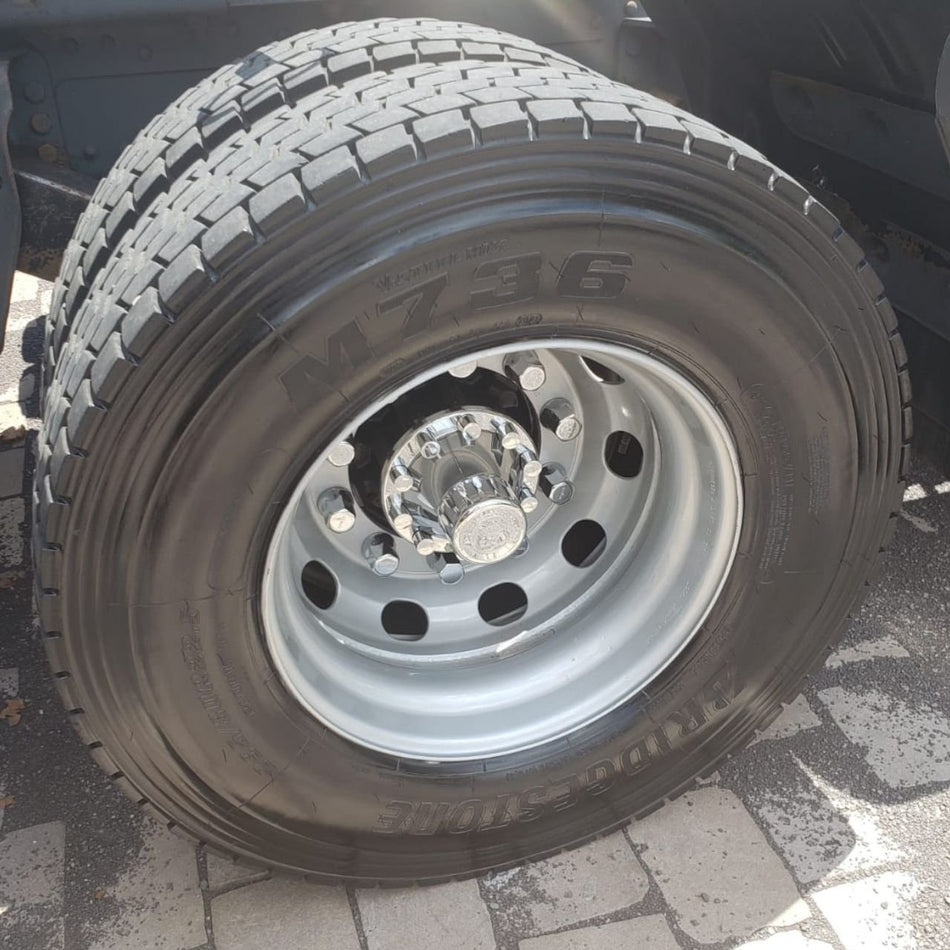 Tampa Cubo Tração Scania Cromada ABS Resistente