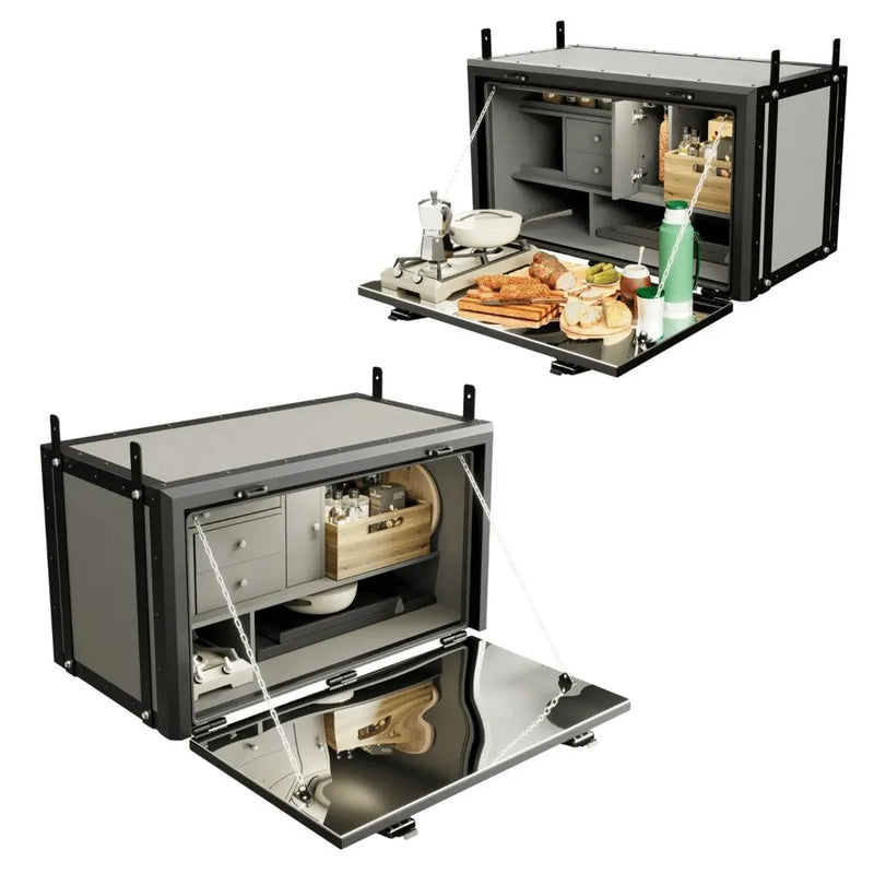 Caixa de Comida Caminhão 1,14m Resfriar USB LED Isotérmica