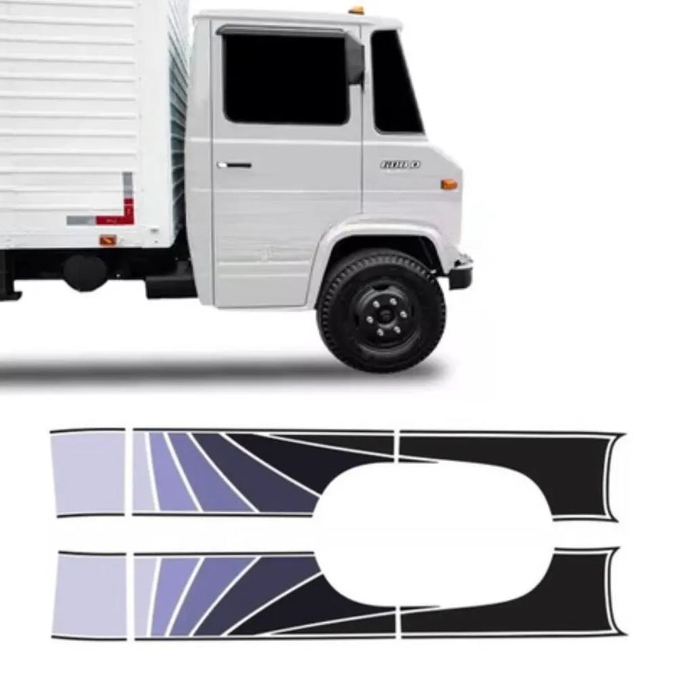 Faixa Lateral Adesivo Mercedes-Benz 608 Jogo Completo