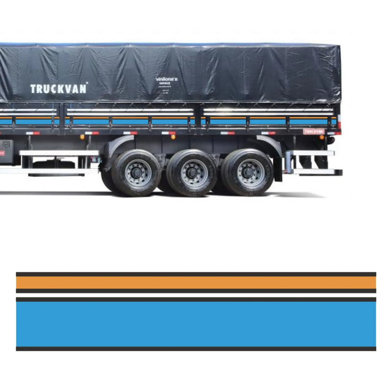 Faixa Adesiva Carreta Mercedes-Benz 1935/800 - 27 Peças