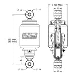 Conjunto Molas Pneumáticas Cabine Mercedes Axor Traseira