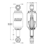 Conjunto Mola Pneumática Cabine Iveco Stralis Dianteira