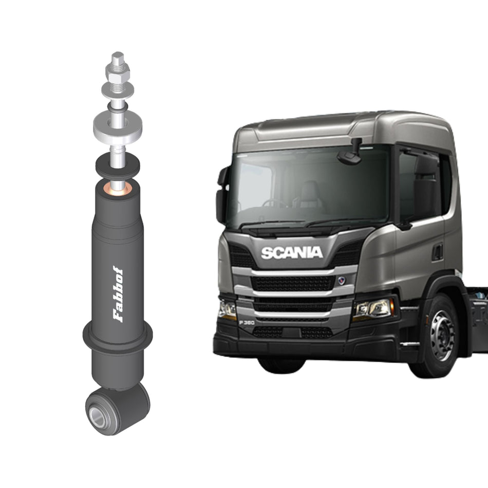 Amortecedor Cabine Scania P G 2019+ Traseiro Fabbof