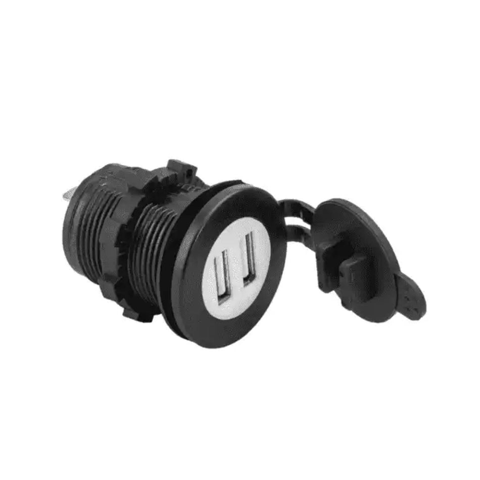 Adaptador USB 12/24V Caminhão - 2 Entradas Carregador