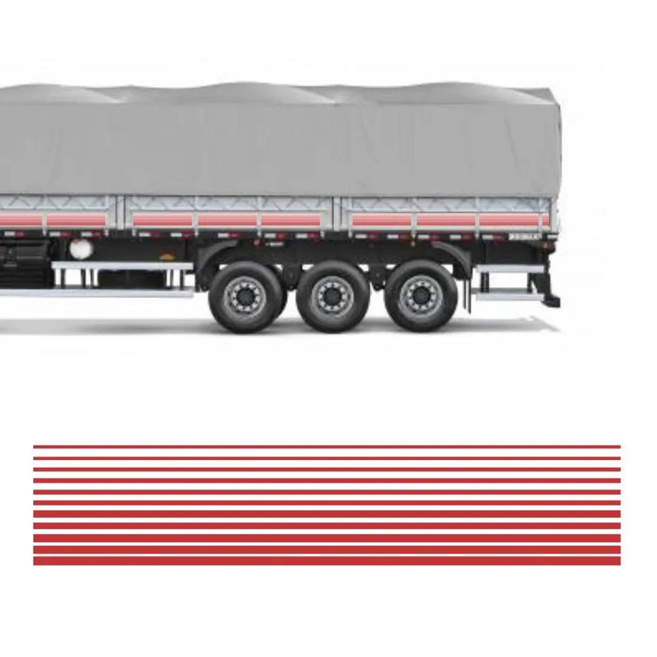 Faixa Adesivo Carreta Scania 112 - 27 Peças Originais