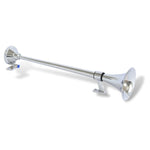 Buzina Marítima Cromada 74cm 12/24V para Caminhão