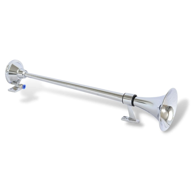 Buzina Marítima Cromada 74cm 12/24V para Caminhão