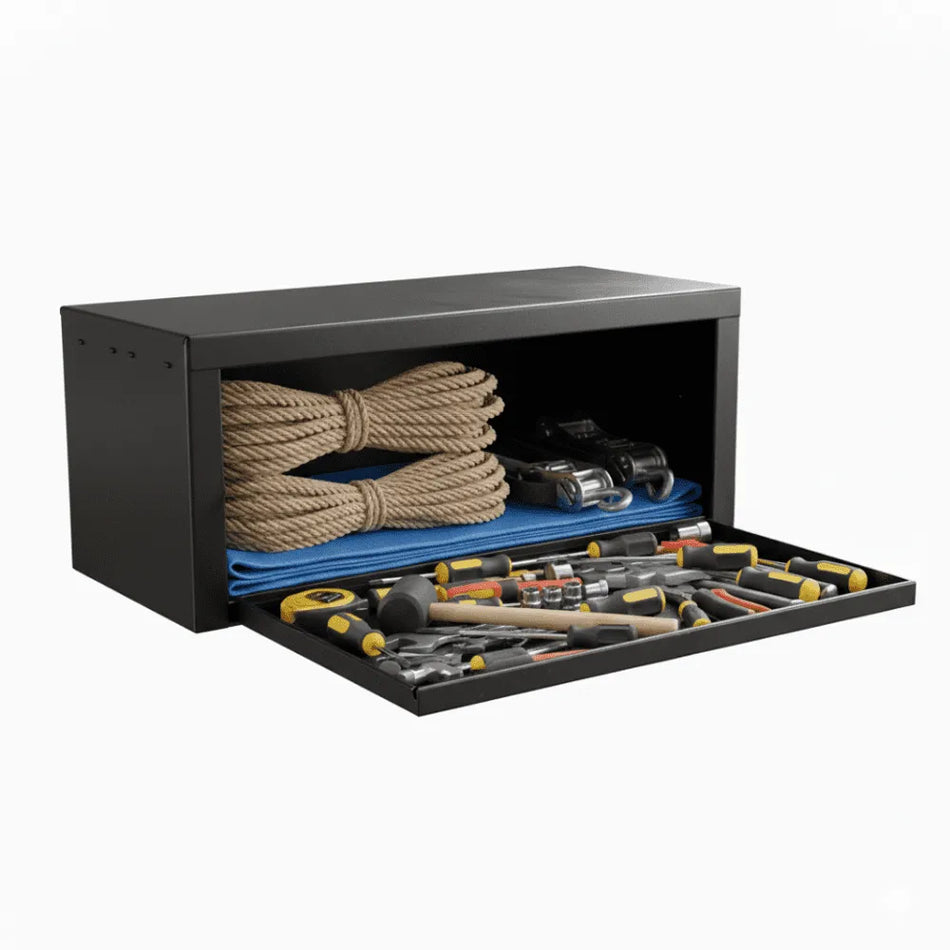 Caixa Ferramentas Cegonheiro 1,0m GRsul Preta