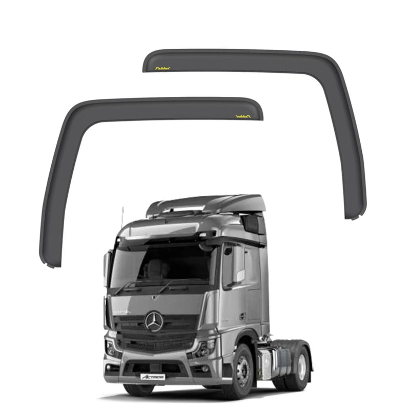 Calha de Chuva Mercedes New Actros Borracha Par Completo