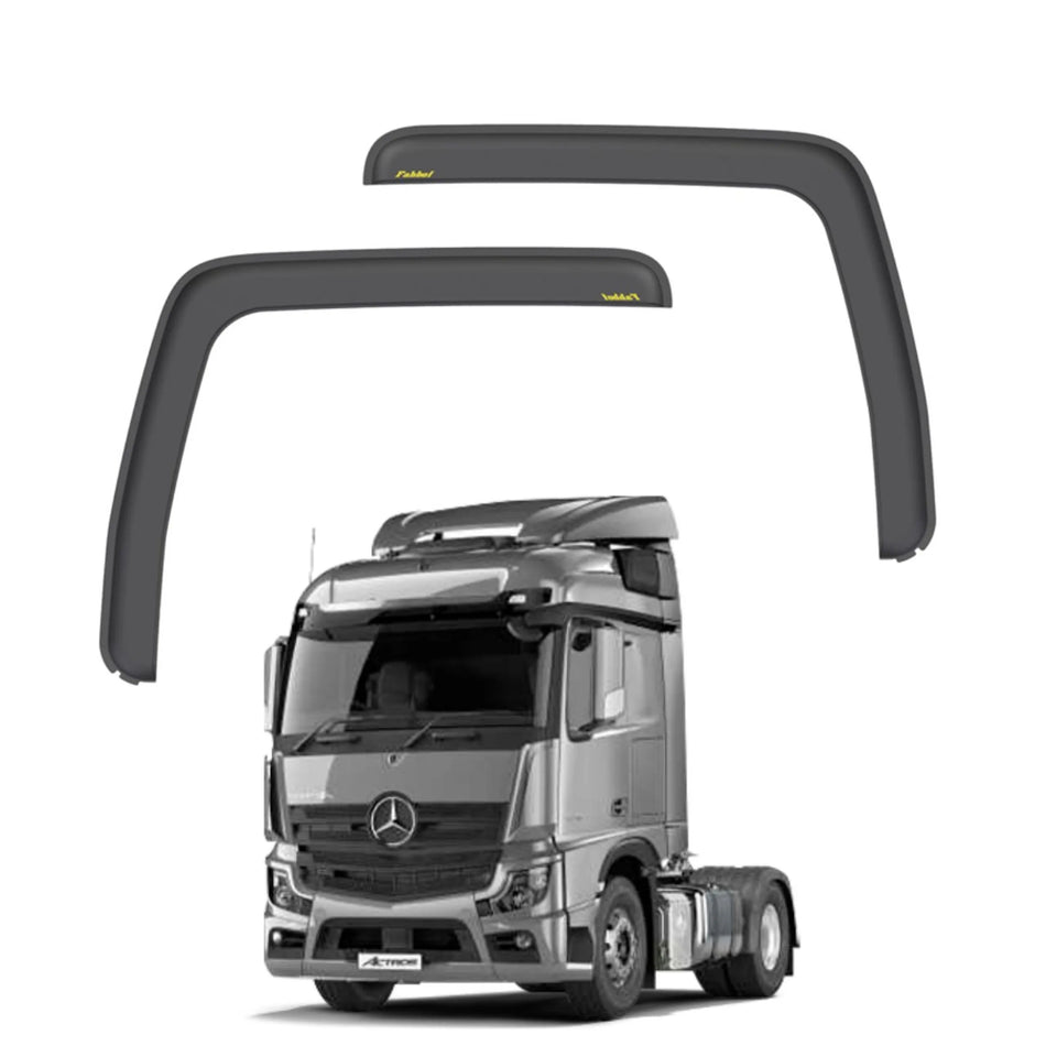Calha de Chuva Mercedes New Actros Borracha Par Completo