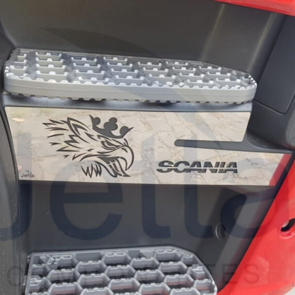 Acabamento Estribo Inox Scania P G R 2019 a 2021