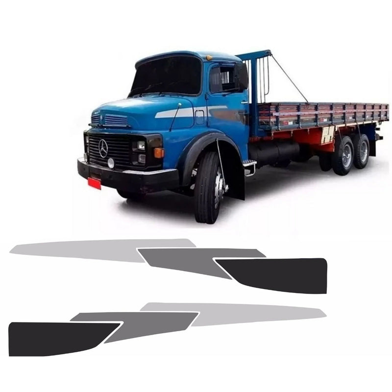 Adesivo Mercedes-Benz 1113 1518 1313 Original Cinza