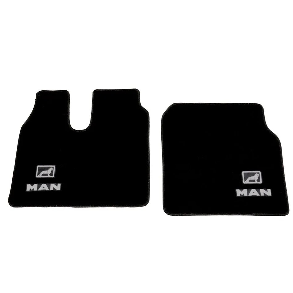 Jogo Tapete Preto Volkswagen MAN 6 Peças Borracha