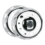 Calota Americana Dianteira Inox Sem Câmara Aro 22,5 - Par