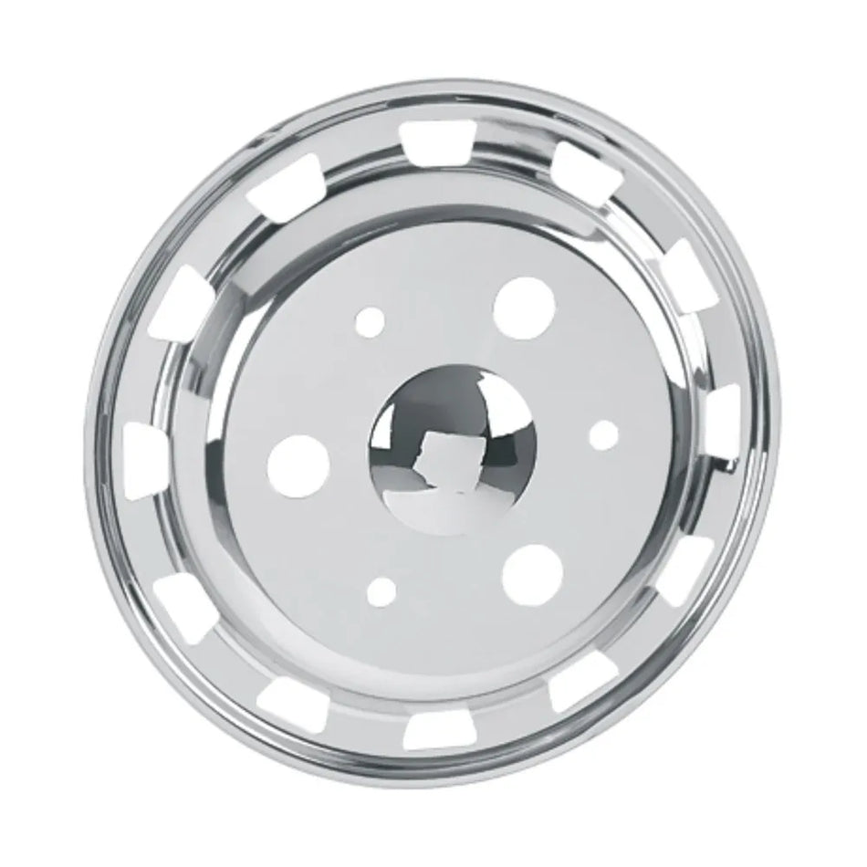 Calota Americana Dianteira Inox Sem Câmara Mercedes Ford - Par