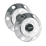 Calota Americana Dianteira Inox Aro 17,5 Sem Câmara - Par