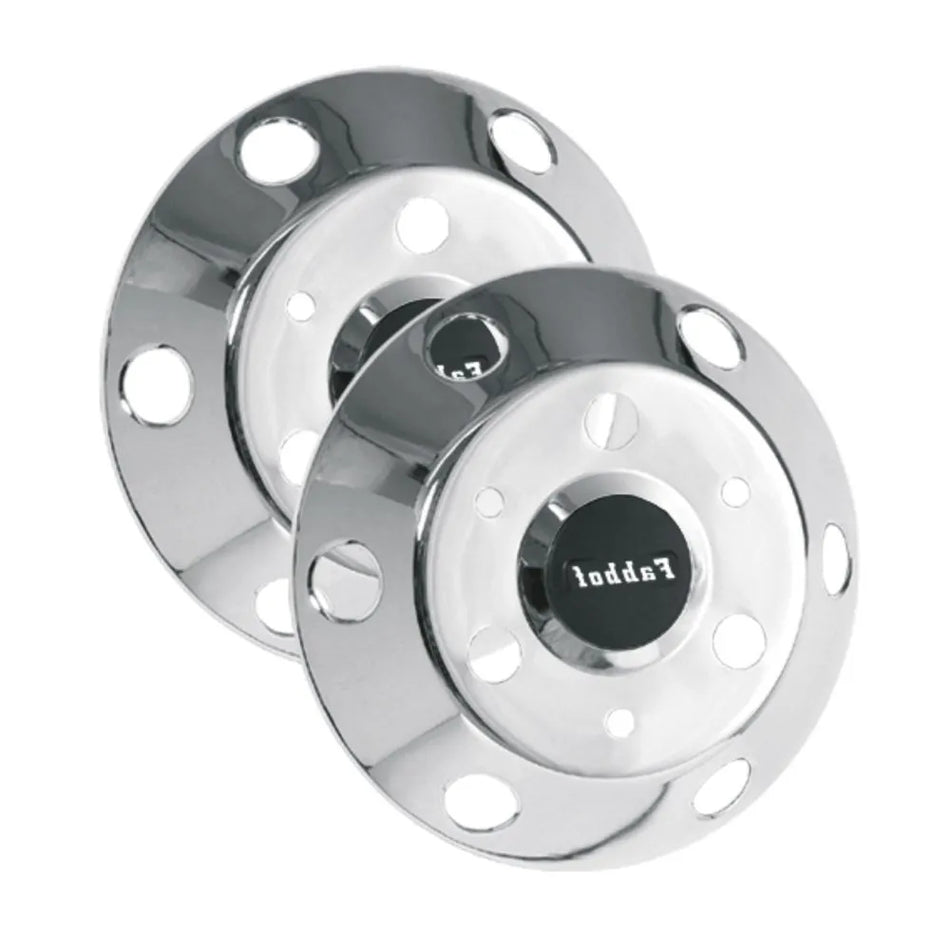 Calota Americana Dianteira Inox Aro 17,5 Sem Câmara - Par