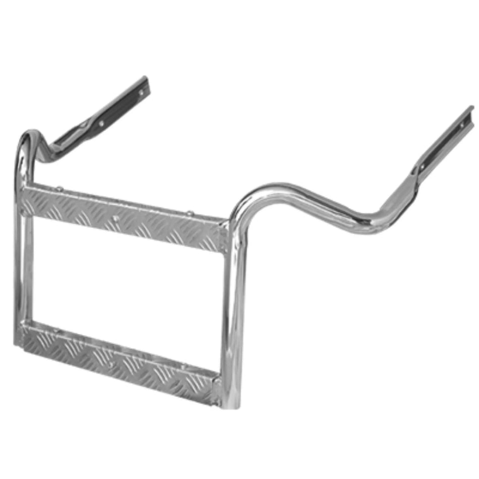 Escada Plataforma Bateria Volvo FH FM NH até 2014 Aço Cromado