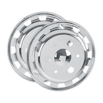 Calota Americana Dianteira Inox Sem Câmara Mercedes Ford - Par