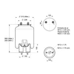 Mola Pneumática Suspensão Eixo Carreta Randon 2006+