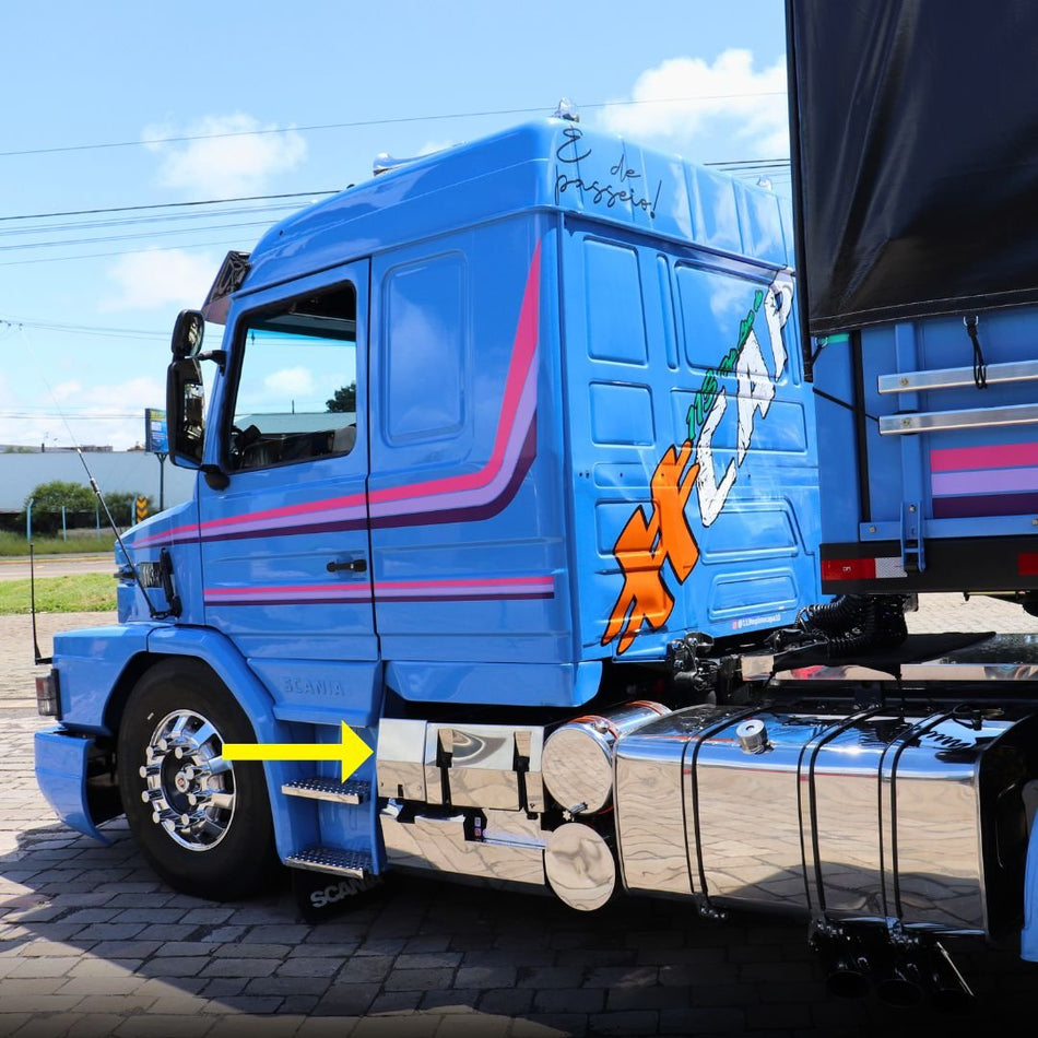 Acabamento Inox Tampa Proteção Válvulas Scania 113 T R