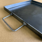 Chapa Ferro Fogareiro 25x25cm Alça Lateral Caminhão