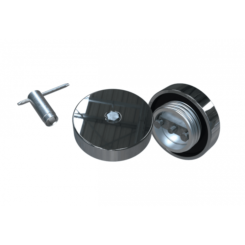 Tampa Tanque Alumínio Scania Volkswagen Antifurto Bepo V981