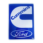 Par Emblema Lateral Ford Cargo Azul CUMMINS 2000-2011