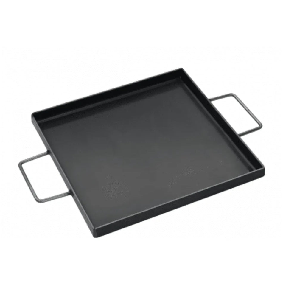 Chapa Ferro Fogareiro 25x25cm Alça Lateral Caminhão