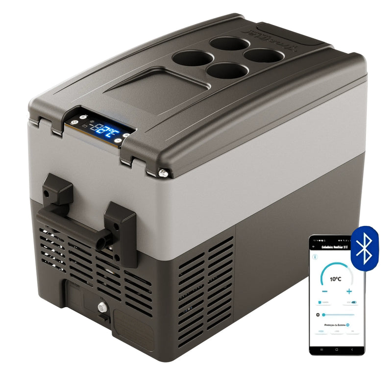 Geladeira 31L Caminhão 12v 24v Bluetooth Resfri Ar