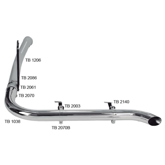 Escapamento Cromado Scania R450 R510 2018 Euro 5 Esquerdo