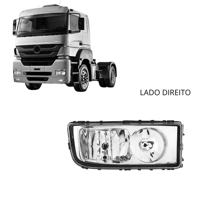 Farol Principal Mercedes-Benz Axor - Nino Faróis