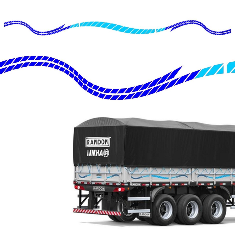 Faixa Adesiva Tampa Carreta Randon Modelo R - 1 Tampa