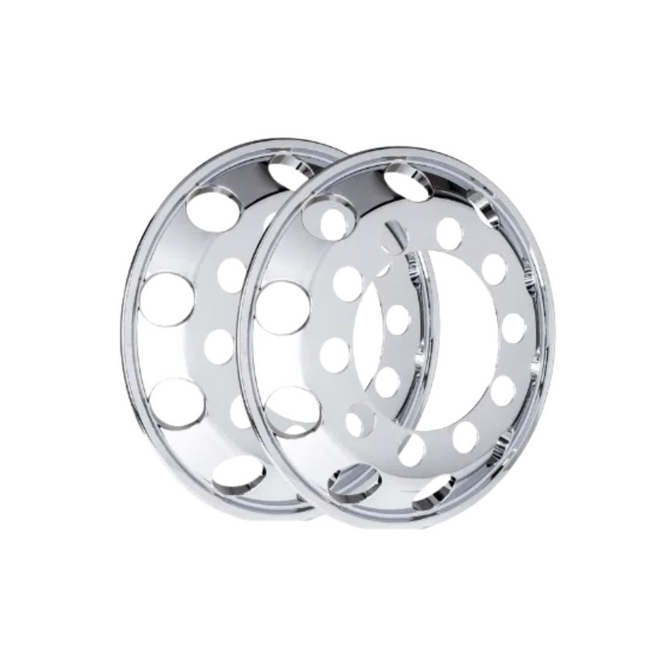 Calota Roda Dianteira Strong Aro 22,5 ABS Cromo - Par