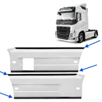 Borracha Side Skirt Volvo FH Kit Completo Fibroplast