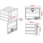 Caixa de Ferramenta Média 0,7m Bepo - Caminhão