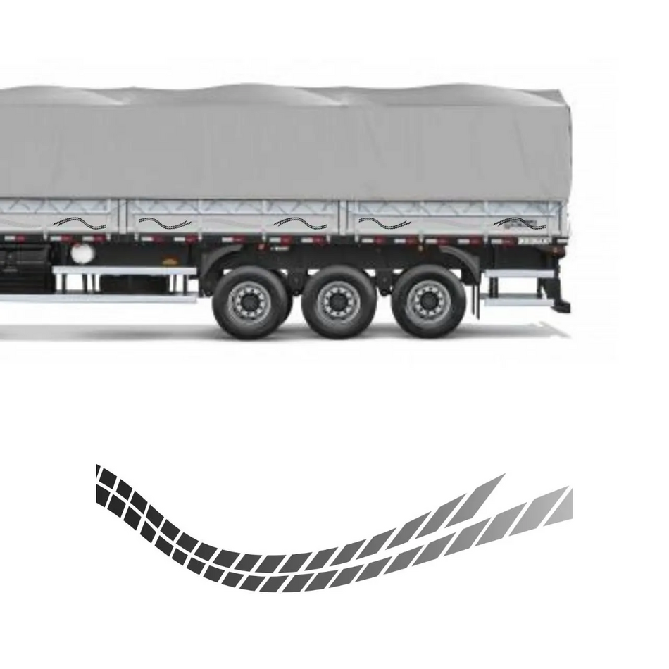 Faixa Adesiva Carreta Linha R 39 Peças Bitrem