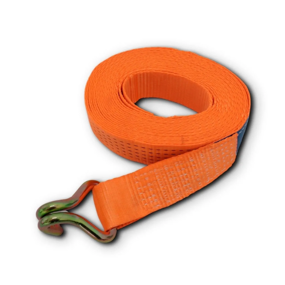 Cinta Amarração 3 Ton 9m Gancho J Laranja Caminhão