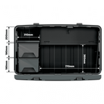 Caixa de Ferramentas 1,10m Aço Inox 360L Caminhão